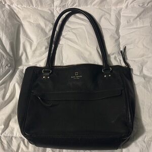 Kate Spade Classic Black Pebble Leather Tote